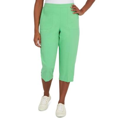 Alfred Dunner Alfred Dunner Petite Criss Cro Palm Green 16P