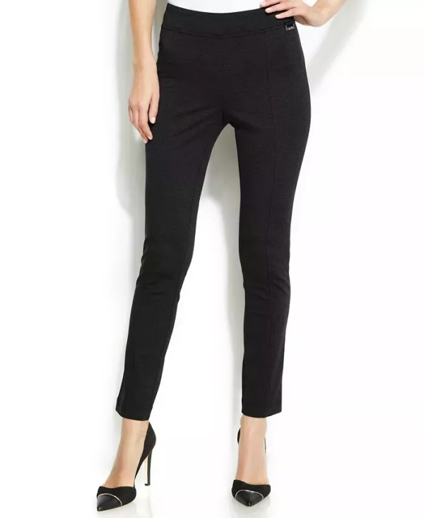 Calvin Klein Solid High-Waist Leggings Black S